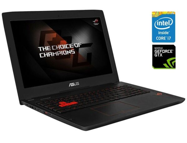 Ігровий ноутбук Asus ROG Strix GL502VM / 15.6" (1920x1080) IPS / Intel Core i7-6700HQ (4 (8) ядра по 2.6 - 3.5 GHz) / 16 GB DDR4 / 512 GB SSD / nVidia GeForce GTX 1060, 6 GB GDDR5, 192-bit / WebCam