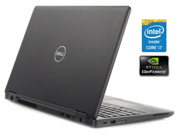Ноутбук Б-клас Dell Latitude 5580 / 15.6" (1366x768) TN / Intel Core i7-7600U (2 (4) ядра по 2.8 - 3.9 GHz) / 8 GB DDR4 / 500 GB HDD / nVidia GeForce 930MX, 2 GB GDDR3, 64-bit