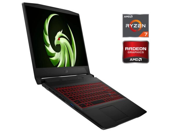 Ігровий ноутбук Б-клас MSI Bravo 15 B5ED / 15.6" (1920x1080) IPS / AMD Ryzen 7 5800H (8 (16) ядер по 3.2 - 4.4 GHz) / 16 GB DDR4 / 512 GB SSD NVMe / AMD Radeon RX 6550M, 4 GB GDDR6, 64-bit / WebCam