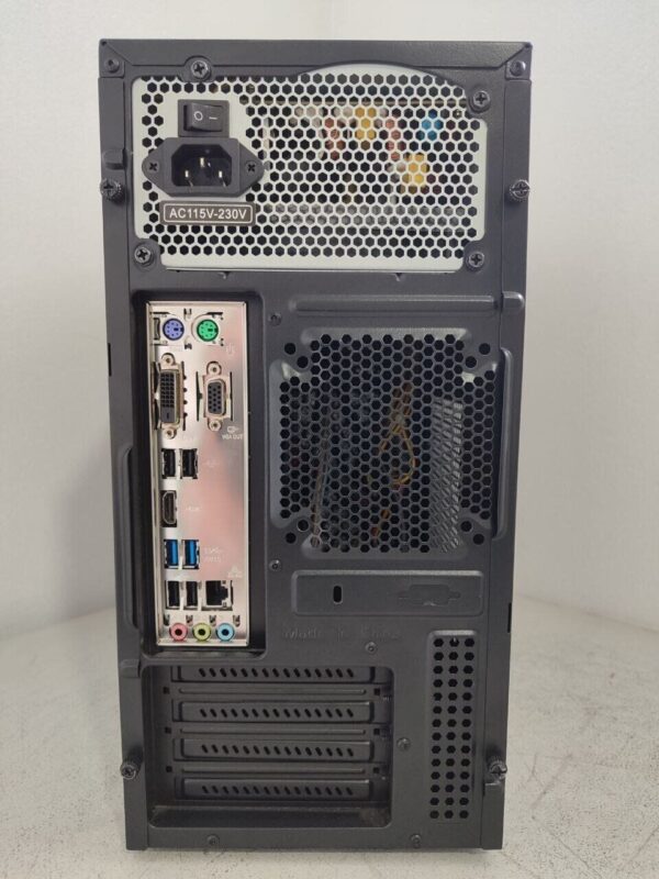 Комп'ютер Inter-Tech Tower / Intel Core i3-6100 (2 (4) ядра по 3.7 GHz) / 8 GB DDR4 / 256 GB SSD / Intel HD Graphics 530 - Зображення 4