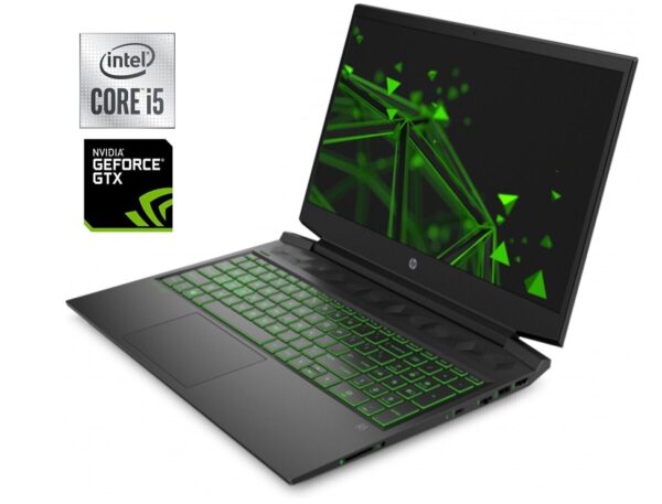 Ігровий ноутбук Б-клас HP Pavilion Gaming 16-a0032dx / 16.1" (1920x1080) IPS / Intel Core i5-10300H (4 (8) ядер по 2.5 - 4.5 GHz) / 16 GB DDR4 / 512 GB SSD NVMe / nVidia GeForce GTX 1660 Ti Max-Q, 6 GB GDDR6, 192-bit / WebCam