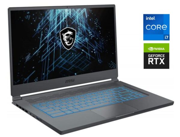 Ігровий ноутбук Б-клас MSI Stealth 15M A11UEKV / 15.6" (1920x1080) IPS / Intel Core i7-11375H (4 (8) ядра по 3.0 - 5.0 GHz) / 16 GB DDR4 / 512 GB SSD NVMe / nVidia GeForce RTX 3060, 6 GB GDDR6, 192-bit / WebCam