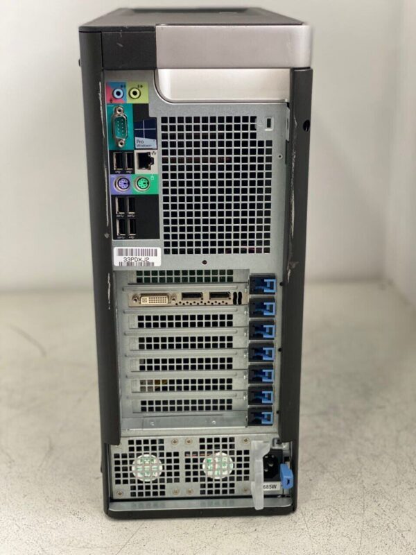 Робоча станція Dell Precision T5810 Tower / Intel Xeon E5-2697 v3 (14 (28) ядра по 2.6 - 3.6 GHz) / 64 GB DDR3 / 240 GB SSD / nVidia Quadro K2200, 4 GB GDDR5, 128-bit / DVD-ROM - Зображення 4