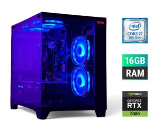 Ігровий ПК Tower / Intel Core i7-8700K (6 (12) ядер по 3.7 - 4.7 GHz) / 16 GB DDR4 / 500 GB SSD / nVidia GeForce RTX 3080, 10 GB GDDR6X, 320-bit