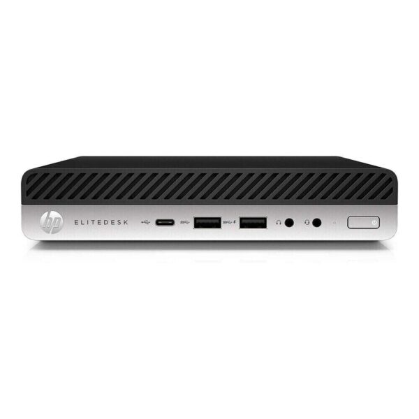 Неттоп HP EliteDesk 800 G4 Desktop Mini USFF / Intel Core i5-8600T (6 ядер по 2.3 - 3.7 GHz) / 16 GB DDR4 / 500 GB SSD / Intel UHD Graphics 630 / Wi-Fi + Блок живлення - Зображення 2