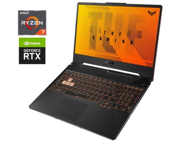 Ігровий ноутбук Asus TUF Gaming FA506IV / 15.6" (1920x1080) IPS / AMD Ryzen 7 4800H (8 (16) ядер по 2.9 - 4.2 GHz) / 16 GB DDR4 / 512 GB SSD NVMe / nVidia GeForce RTX 2060, 6 GB GDDR6, 192-bit / WebCam