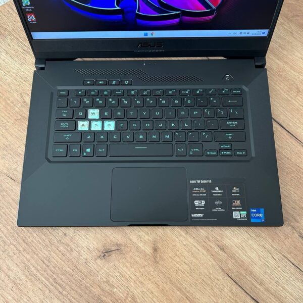 Ігровий ноутбук Б-клас Asus TUF Dash F15 FX516PR / 15.6" (1920x1080) IPS / Intel Core i7-11370H (4 (8) ядра по 3.0 - 4.8 GHz) / 16 GB DDR4 / 1000 GB SSD NVMe / nVidia GeForce RTX 3070, 8 GB GDDR6, 256-bit / WebCam - Зображення 7