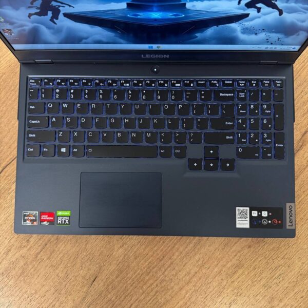 Ігровий ноутбук Lenovo Legion 5 15ACH6H / 15.6" (1920x1080) IPS / AMD Ryzen 5 5600H (6 (12) ядер по 3.3 - 4.2 GHz) / 16 GB DDR4 / 1000 GB SSD / nVidia GeForce RTX 3050, 4 GB GDDR6, 128-bit / WebCam - Зображення 7