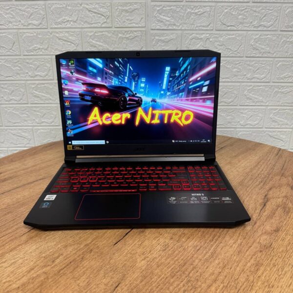 Ігровий ноутбук Б-клас Acer Nitro 5 AN515-55 / 15.6" (1920x1080) IPS / Intel Core i5-10300H (4 (8) ядра по 2.5 - 4.5 GHz) / 8 GB DDR4 / 256 GB SSD M.2 NVMe / nVidia GeForce RTX 3050, 4 GB GDDR6, 128-bit / WebCam - Зображення 2