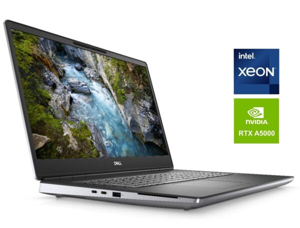 Мобільна робоча станція Dell Precision 7760 / 17.3" (1920x1080) IPS / Intel Core i9-11950H (8 (16) ядер по 2.6 - 5.0 GHz) / 64 GB DDR4 / 1000 GB SSD M.2 / nVidia RTX A5000, 16 GB GDDR6, 256-bit / WebCam + безпровідна миша