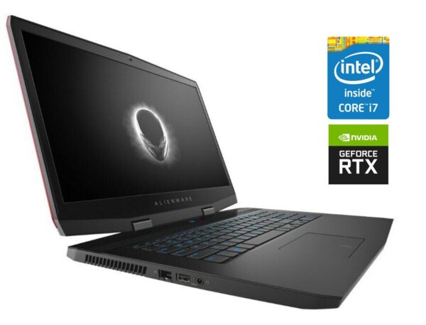 Ігровий ноутбук Б-клас Dell Alienware m17 / 17.3" (1920x1080) IPS / Intel Core i7-8750H (6 (12) ядер по 2.2 - 4.1 GHz) / 16 GB DDR4 / 128 GB SSD M.2 + 1000 GB HDD / nVidia GeForce RTX 2070 Max-Q, 8 GB GDDR6, 256-bit / WebCam