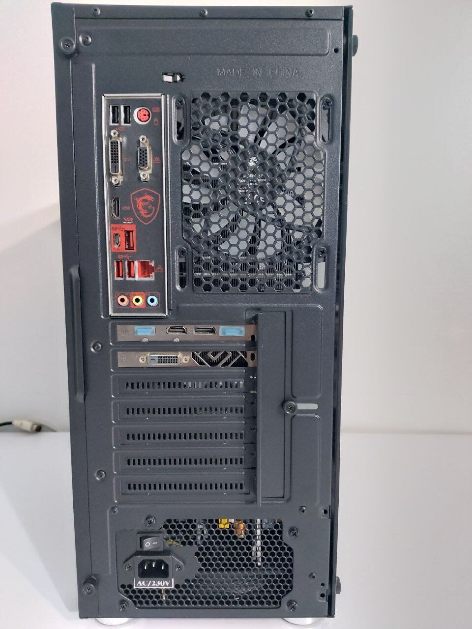 Ігровий ПК 1stPlayer FireBase X6 Tower / Intel Core i5-8500 (6 ядер по 3.0 - 4.1 GHz) / 16 GB DDR4 / 240 GB SSD M.2 + 512 GB SSD / AMD Radeon RX 570, 8 GB GDDR5, 256-bit / 500W + Кабелі (DVI та живлення) - Зображення 6