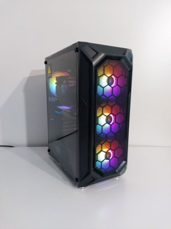 Ігровий ПК 1stPlayer FireBase X6 Tower / Intel Core i5-8500 (6 ядер по 3.0 - 4.1 GHz) / 16 GB DDR4 / 240 GB SSD M.2 + 512 GB SSD / AMD Radeon RX 570, 8 GB GDDR5, 256-bit / 500W + Кабелі (DVI та живлення) - Зображення 2