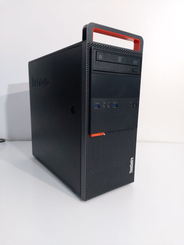 Комплект: Lenovo ThinkCentre M800 Tower / Intel Core i5-6500 (4 ядра по 3.2 - 3.6 GHz) / 16 GB DDR4 / 240 GB SSD + 512 GB SSD / AMD Radeon RX 570, 4 GB GDDR5, 128-bit / 350W / DVD-ROM + Монитор LG 24MB37PM-B / 24" (1920x1080) IPS + Кабелі DVI та живлення - Зображення 2