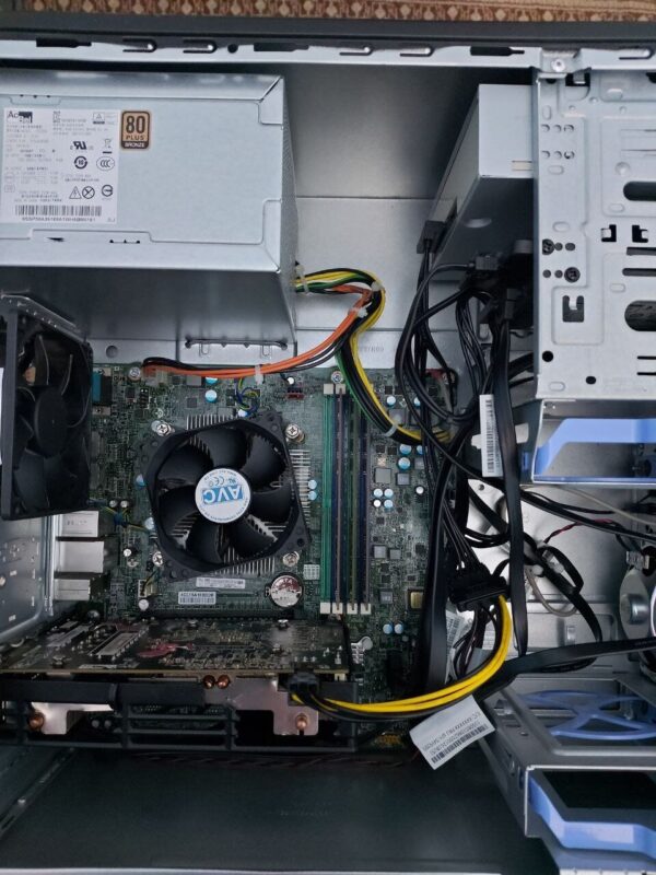 Комплект: Lenovo ThinkCentre M800 Tower / Intel Core i5-6500 (4 ядра по 3.2 - 3.6 GHz) / 16 GB DDR4 / 240 GB SSD + 512 GB SSD / AMD Radeon RX 570, 4 GB GDDR5, 128-bit / 350W / DVD-ROM + Монитор LG 24MB37PM-B / 24" (1920x1080) IPS + Кабелі DVI та живлення - Зображення 3