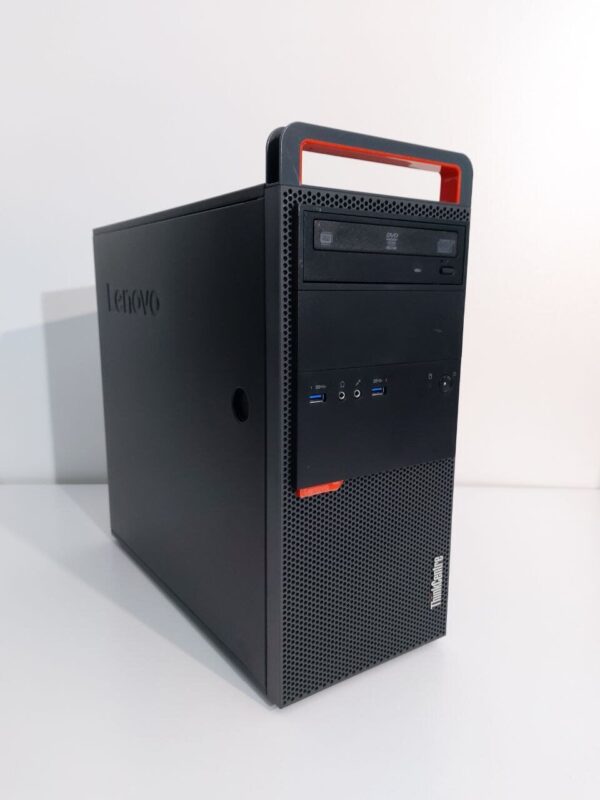 Комплект: Lenovo ThinkCentre M800 Tower / Intel Core i3-6100 (2 (4) ядра по 3.7 GHz) / 16 GB DDR4 / 250 GB SSD + 300 GB SSD / Sapphire Radeon RX 550, 4 GB GDDR5, 128-bit / DVD-ROM + Монітор LG 24MB37PM-B / 24" (1920x1080) IPS + Кабелі, Wi-Fi адаптер - Зображення 4