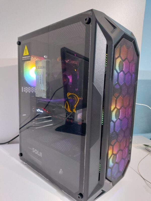 Комплект ПК: 1stPlayer FireBase X6 Tower / Intel Core i5-8500 (6 ядер по 3.0 - 4.1 GHz) / 16 GB DDR4 / 128 GB SSD M.2 + 512 GB SSD / AMD Radeon R9 390, 8 GB GDDR5, 512-bit / 700W + Монітор LG 24MB37PM-B / 24" (1920x1080) IPS + Кабелі DVI та живлення - Зображення 2