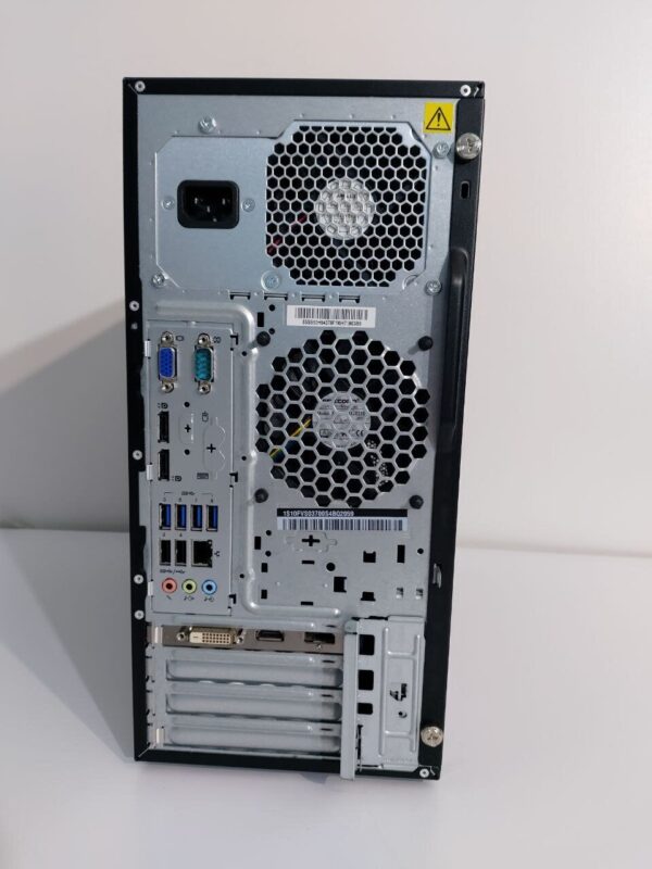Комплект: Lenovo ThinkCentre M800 Tower / Intel Core i3-6100 (2 (4) ядра по 3.7 GHz) / 16 GB DDR4 / 250 GB SSD + 300 GB SSD / Sapphire Radeon RX 550, 4 GB GDDR5, 128-bit / DVD-ROM + Монітор LG 24MB37PM-B / 24" (1920x1080) IPS + Кабелі, Wi-Fi адаптер - Зображення 5