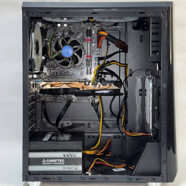 Комп'ютер 1stPlayer Black with window Tower / Intel Core i3-10100F (4 (8) ядра по 3.6 - 4.3 GHz) / 16 GB DDR4 / 240 GB SSD + 500 GB HDD / nVidia GeForce GTX 660, 2 GB GDDR5, 192-bit / 400W - Зображення 5