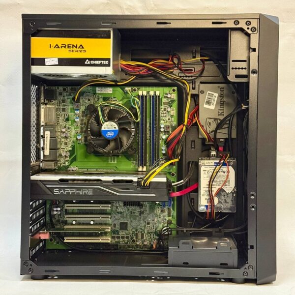 Комп'ютер Vinga CS210B Black Tower / Intel Core i7-4790S (4 (8) ядра по 3.2 - 4.0 GHz) / 16 GB DDR3 / 240 GB SSD + 1000 GB HDD / AMD Radeon RX 570, 4 GB GDDR5, 256-bit / 400W - Зображення 5