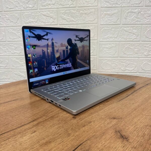 Ігровий ноутбук Asus ROG Zephyrus G14 GA401QM / 14" (1920x1080) IPS / AMD Ryzen 9 5900HS (8 (16) ядер по 3.0 - 4.6 GHz) / 16 GB DDR4 / 512 GB SSD NVMe / nVidia GeForce RTX 3060, 6 GB GDDR6, 192-bit - Зображення 4