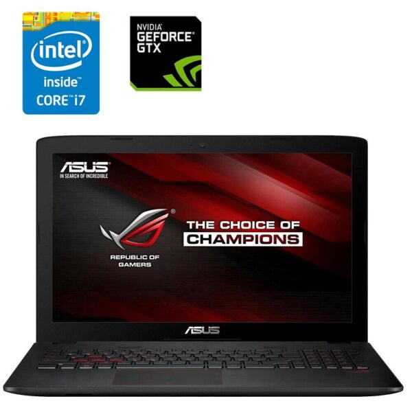 Ігровий ноутбук Asus ROG ZX50VW-MS71 / 15.6" (1920х1080) TN / Intel Core i7-6700HQ (4 (8) ядра по 2.6 - 3.5 GHz) / 16 GB DDR4 / 960 GB SSD / nVidia GeForce GTX 960M, 2 GB GDDR5, 128-bit / WebCam