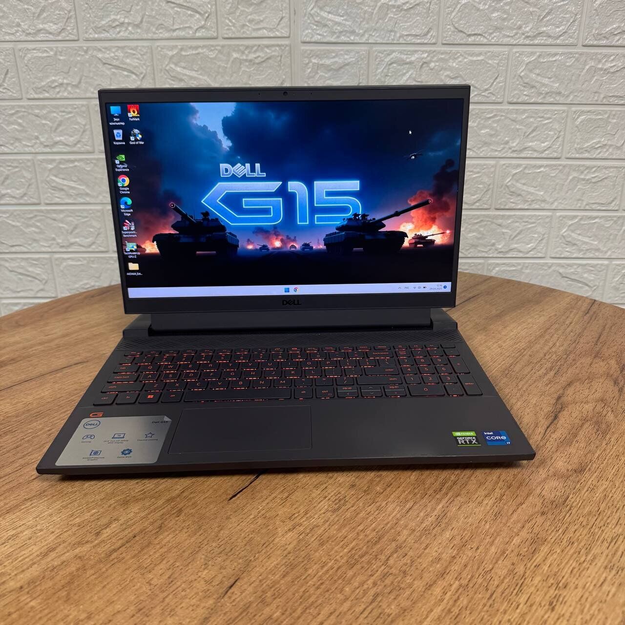 Ігровий ноутбук Б-клас Dell G15 5511 / 15.6" (1920x1080) IPS / Intel Core i7-11800H (8 (16) ядер по 2.3 - 4.6 GHz) / 16 GB DDR4 / 512 GB SSD / nVidia GeForce RTX 3060, 6 GB GDDR6, 192-bit / WebCam - Зображення 2