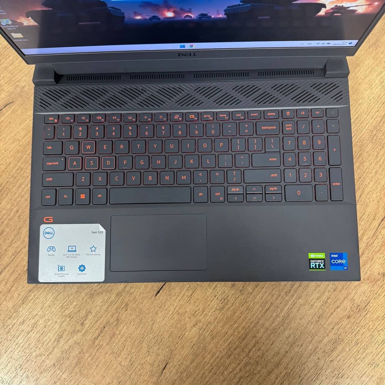 Ігровий ноутбук Б-клас Dell G15 5511 / 15.6" (1920x1080) IPS / Intel Core i7-11800H (8 (16) ядер по 2.3 - 4.6 GHz) / 16 GB DDR4 / 512 GB SSD / nVidia GeForce RTX 3060, 6 GB GDDR6, 192-bit / WebCam - Зображення 7
