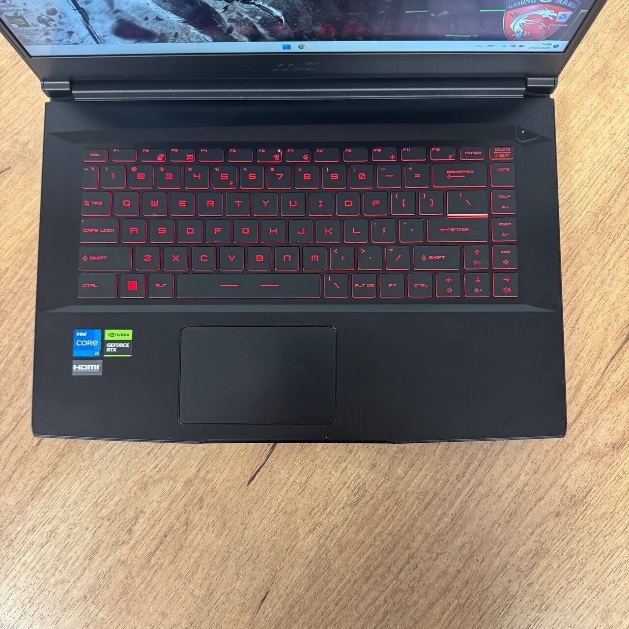Ігровий ноутбук Б-клас MSI GF63 Thin 11UD / 15.6" (1920x1080) IPS / Intel Core i5-11400H (6 (12) ядер по 2.7 - 4.5 GHz) / 16 GB DDR4 / 512 GB SSD NVMe / nVidia GeForce RTX 3050 Ti, 4 GB GDDR6, 128-bit / WebCam - Зображення 7