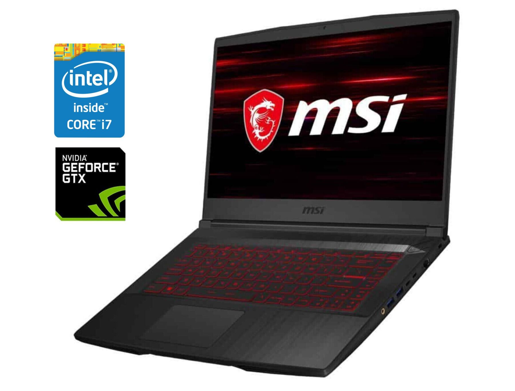 Ігровий ноутбук Б-клас MSI GF65 Thin 9SD / 15.6" (1920x1080) IPS / Intel Core i7-9750H (6 (12) ядер по 2.6 - 4.5 GHz) / 16 GB DDR4 / 512 GB SSD NVMe / nVidia GeForce GTX 1660 Ti, 6 GB GDDR6, 192-bit / WebCam