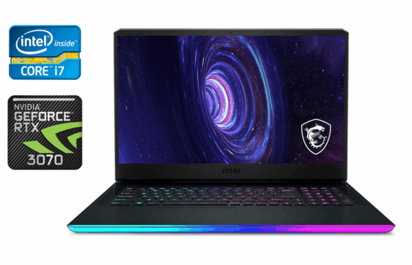 Ігровий ноутбук Б-клас MSI MS-17K2 / 17.3" (1920x1080) IPS / Intel Core i7-10750H (6 (12) ядер по 2.6 - 5.0 GHz) / 32 GB DDR4 / 1000 GB SSD / nVidia GeForce RTX 3070, 8 GB GDDR6, 256-bit / WebCam / Windows 10