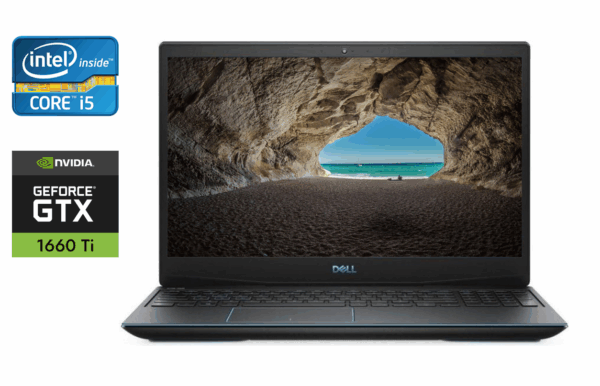 Ігровий ноутбук Dell G3 3590 / 15.6" (1920x1080) IPS / Intel Core i5-9300H (4 (8) ядра по 2.4 - 4.1 GHz) / 16 GB DDR4 / 512 GB SSD / nVidia GeForce GTX 1660 Ti Max-Q, 6 GB GDDR6, 192-bit / WebCam / HDMI