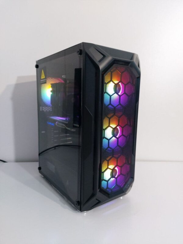 Ігровий ПК 1stPlayer FireBase X6 Tower / Intel Core i5-8500 (6 ядер по 3.0 - 4.1 GHz) / 16 GB DDR4 / 128 GB SSD M.2 + 512 GB SSD / AMD Radeon RX 570, 8 GB GDDR5, 256-bit / 500W + Кабелі (DVI та живлення) - Зображення 2
