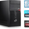Ігровий ПК Fujitsu Tower / Intel Core i7-6700 (4 (8) ядра по 3.4 - 4.0 GHz) / 32 GB DDR4 / 500 GB SSD / AMD Radeon RX 580, 8 GB GDDR5, 256-bit + Windows 10 в подарунок