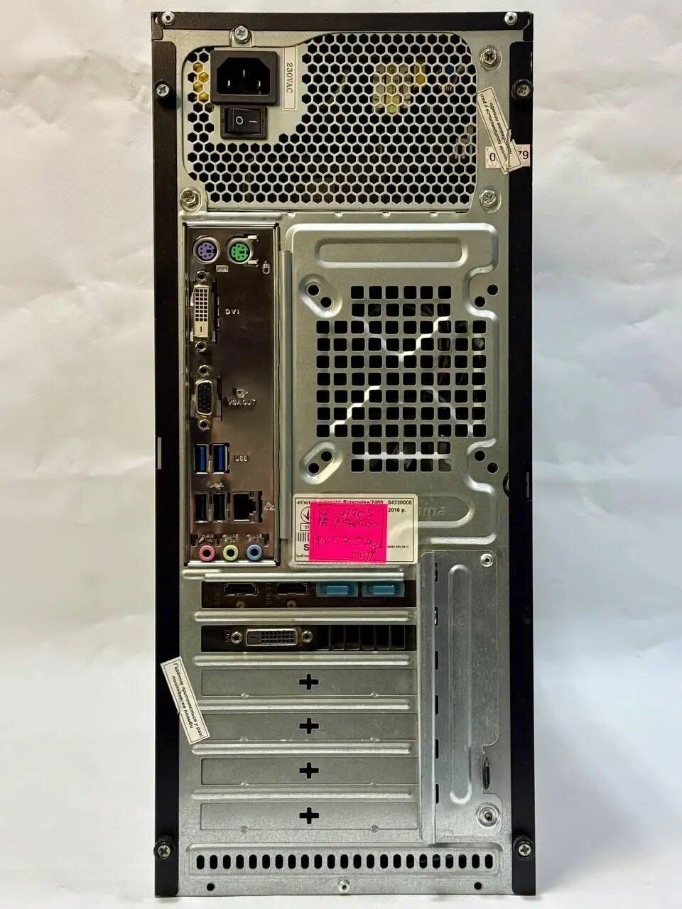 Комп'ютер Crown SM601 Black Tower / Intel Core i7-4790S (4 (8) ядра по 3.2 - 4.0 GHz) / 16 GB DDR3 / 256 GB SSD + 500 GB HDD / AMD Radeon RX 570, 4 GB GDDR5, 256-bit / 450W - Зображення 6