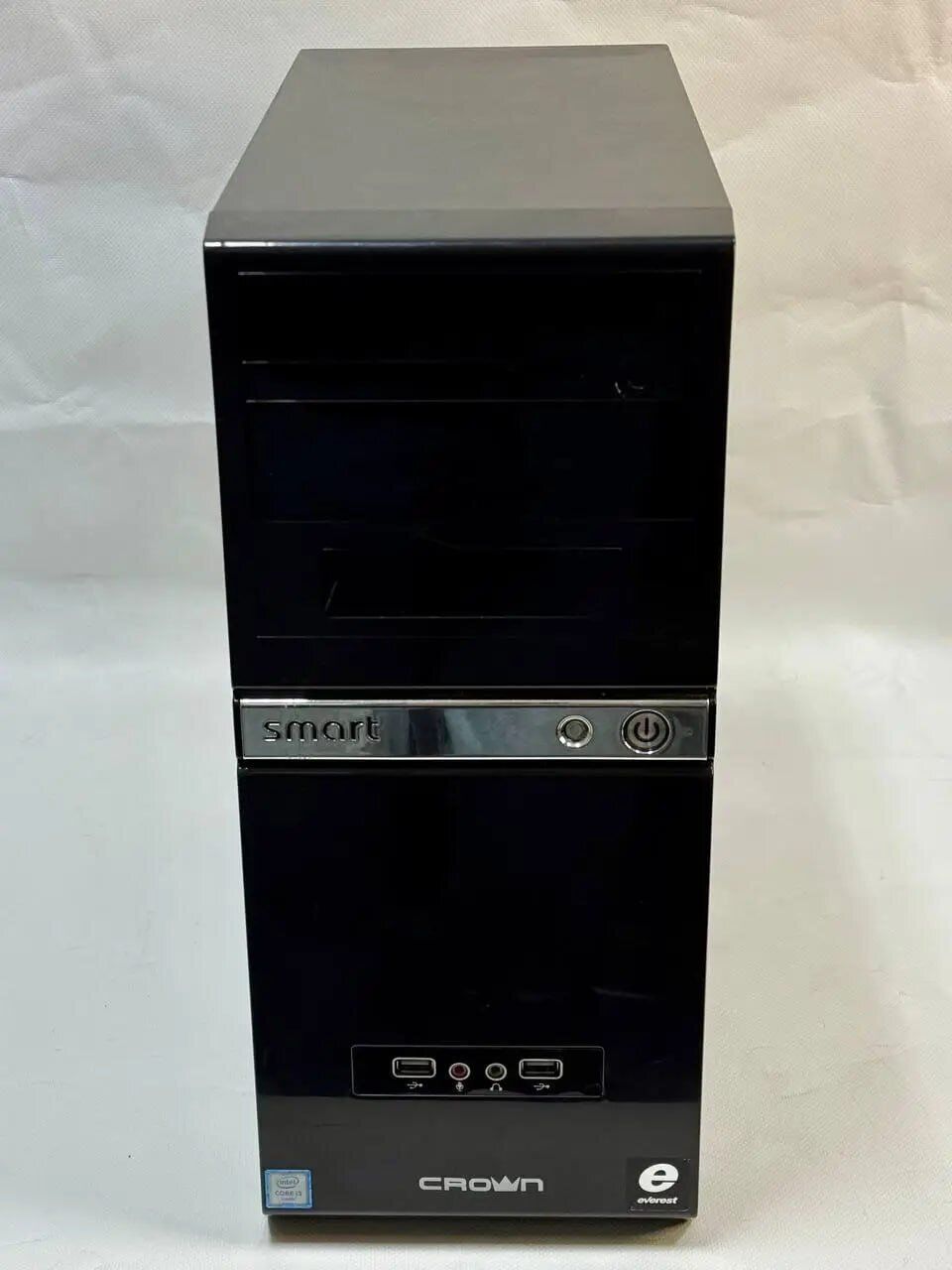 Комп'ютер Crown SM601 Black Tower / Intel Core i7-4790S (4 (8) ядра по 3.2 - 4.0 GHz) / 16 GB DDR3 / 480 GB SSD + 500 GB HDD / nVidia GeForce GTX 1060, 6 GB GDDR5, 192-bit / 400W - Зображення 2