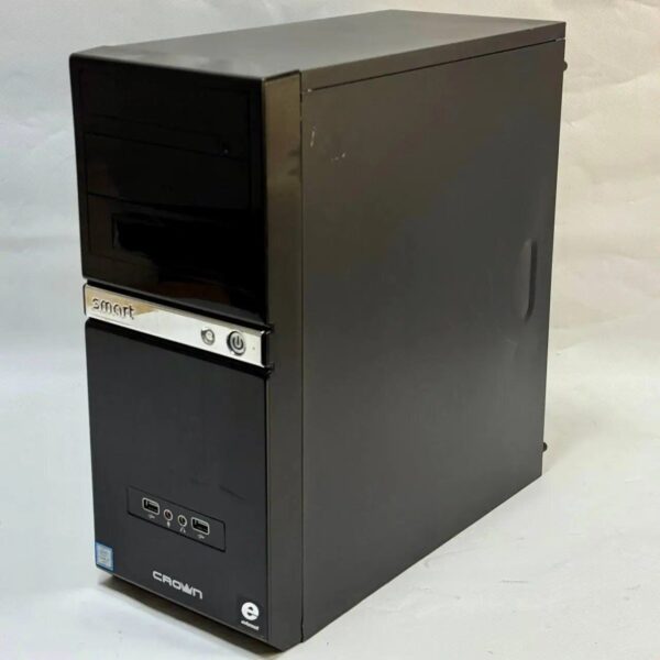 Комп'ютер Crown SM601 Black Tower / Intel Core i7-4790S (4 (8) ядра по 3.2 - 4.0 GHz) / 16 GB DDR3 / 480 GB SSD + 500 GB HDD / nVidia GeForce GTX 1060, 6 GB GDDR5, 192-bit / 400W - Зображення 3