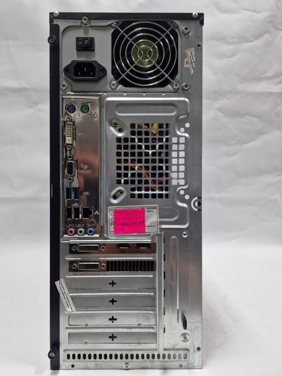 Комп'ютер Crown SM601 Black Tower / Intel Core i7-4790S (4 (8) ядра по 3.2 - 4.0 GHz) / 16 GB DDR3 / 500 GB SSD + 500 GB HDD / nVidia GeForce GTX 1060, 6 GB GDDR5, 192-bit / 400W - Зображення 6