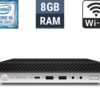 Неттоп HP EliteDesk 800 G4 Desktop Mini USFF / Intel Core i5-8600T (6 ядер по 2.3 - 3.7 GHz) / 8 GB DDR4 / 250 GB SSD / Intel UHD Graphics 630 / Wi-Fi + Блок живлення