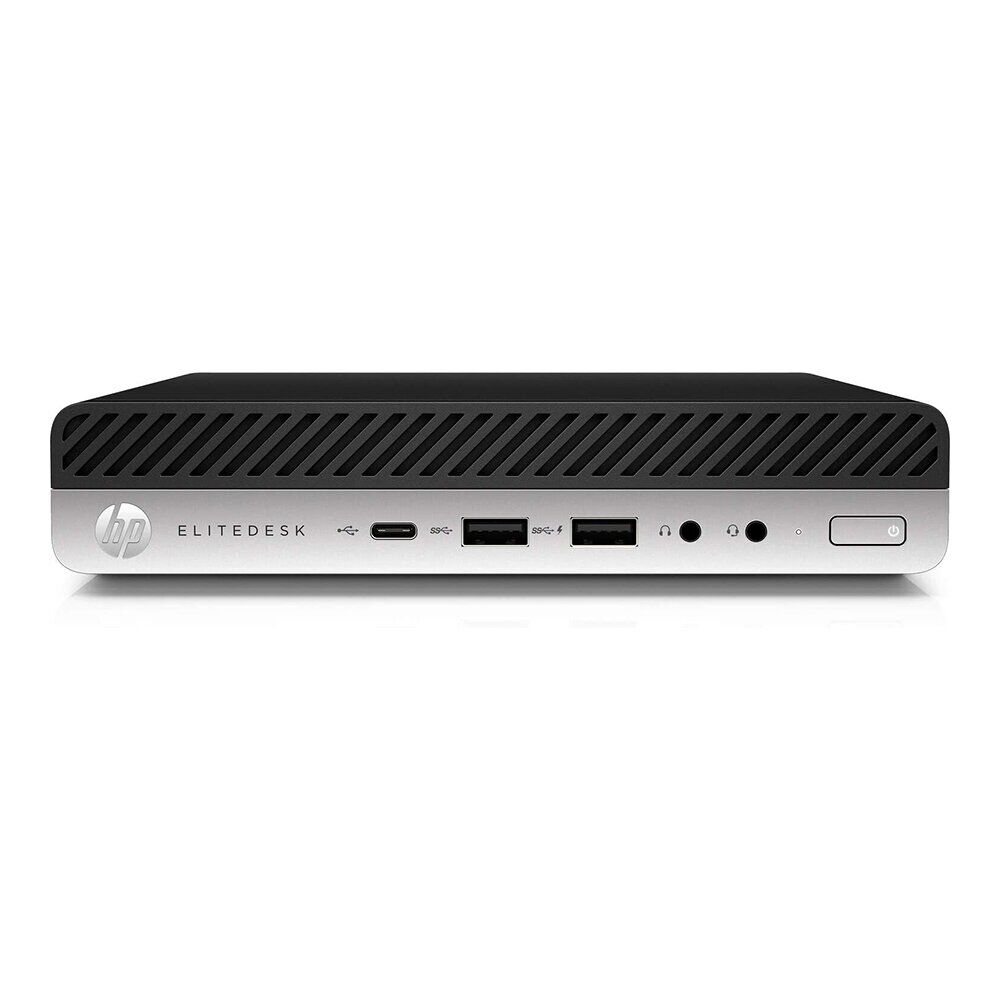 Неттоп HP EliteDesk 800 G4 Desktop Mini USFF / Intel Core i5-8600T (6 ядер по 2.3 - 3.7 GHz) / 8 GB DDR4 / 250 GB SSD / Intel UHD Graphics 630 / Wi-Fi + Блок живлення - Зображення 2