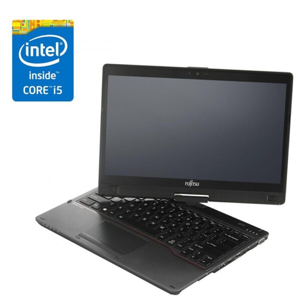 Ноутбук-трансформер Fujitsu Lifebook T937 / 13.3" (1366x768) TN Touch / Intel Core i5-7200U (2 (4) ядра по 2.5 - 3.1 GHz) / 8 GB DDR4 / 120 GB SSD / Intel HD Graphics 620 / WebCam
