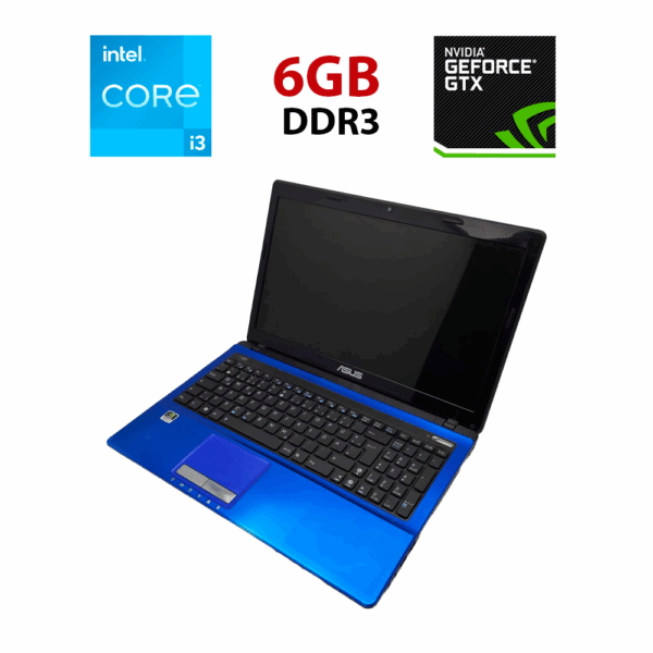 Ноутбук Asus K53 / 15.6" (1366x768) TN / Intel Core i3-2310M (2 (4) ядра по 2.1 GHz) / 6 GB DDR3 / 320 GB HDD / nVidia GeForce GT 520M, 1 GB DDR3, 64-bit / WebCam
