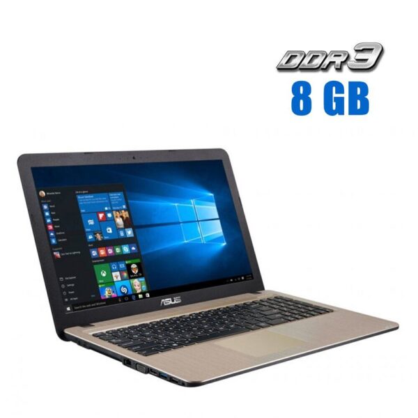 Ноутбук Asus R541N / 15.6" (1366x768) TN / Intel Core i3-6006U (2 (4) ядра по 2.0 GHz) / 8 GB DDR3 / 240 GB SSD / nVidia GeForce 920M, 2 GB DDR3, 64-bit / WebCam