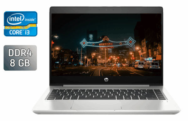 Ноутбук Б-клас HP ProBook 440 G6 / 14" (1366x768) TN / Intel Core i3-8145U (2 (4) ядра по 2.1 - 3.9 GHz) / 8 GB DDR4 / 128 GB SSD / Intel UHD Graphics / WebCam / TouchID