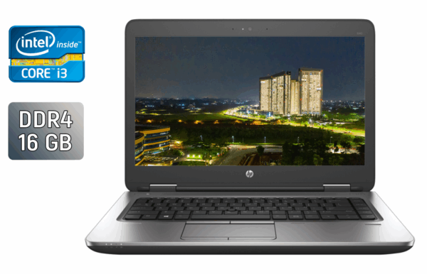 Ноутбук Б-клас HP ProBook 640 G3 / 14" (1366x768) TN / Intel Core i3-7100U (2 (4) ядра по 2.4) / 16 GB DDR4 / 256 GB SSD / Intel HD Graphics 620 / WebCam / Fingerprint