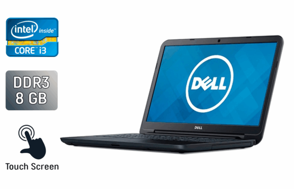 Ноутбук Dell Inspiron 15-3543 / 15.6" (1366x768) TN Touch / Intel Core i3-5005U (2 (4) ядра по 2.0 GHz) / 8 GB DDR3 / 240 GB SSD / Intel HD Graphics 5500 / WebCam / HDMI / Windows 10
