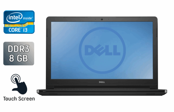 Ноутбук Dell Inspiron 5558 / 15.6" (1366x768) TN Touch / Intel Core i3-4030U (2 (4) ядра по 1.9 GHz) / 8 GB DDR3 / 240 GB SSD / Intel HD Graphics 4400 / WebCam / Windows 10
