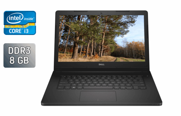 Ноутбук Dell Latitude 3470 / 14" (1366x768) TN / Intel Core i3-6100U (2 (4) ядра по 2.3 GHz) / 8 GB DDR3 / 240 GB SSD / Intel HD Graphics 520 / WebCam / VGA / Windows 10