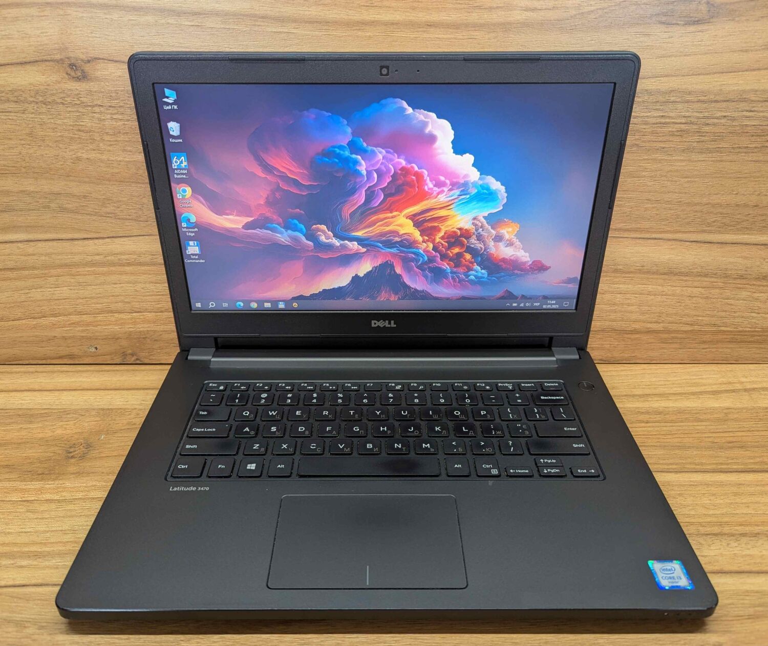 Ноутбук Dell Latitude 3470 / 14" (1366x768) TN / Intel Core i3-6100U (2 (4) ядра по 2.3 GHz) / 8 GB DDR3 / 240 GB SSD / Intel HD Graphics 520 / WebCam / VGA / Windows 10 - Зображення 2