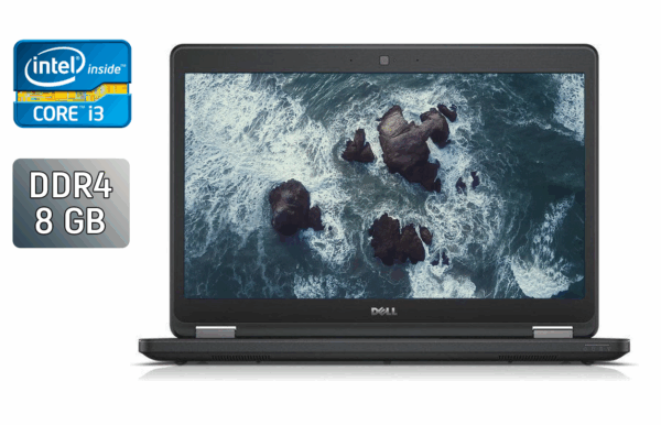 Ноутбук Dell Latitude E5470 / 14" (1366x768) TN / Intel Core i3-6100U (2 (4) ядра по 2.3 GHz) / 8 GB DDR4 / 128 GB SSD / Intel HD Graphics 520 / WebCam / HDMI